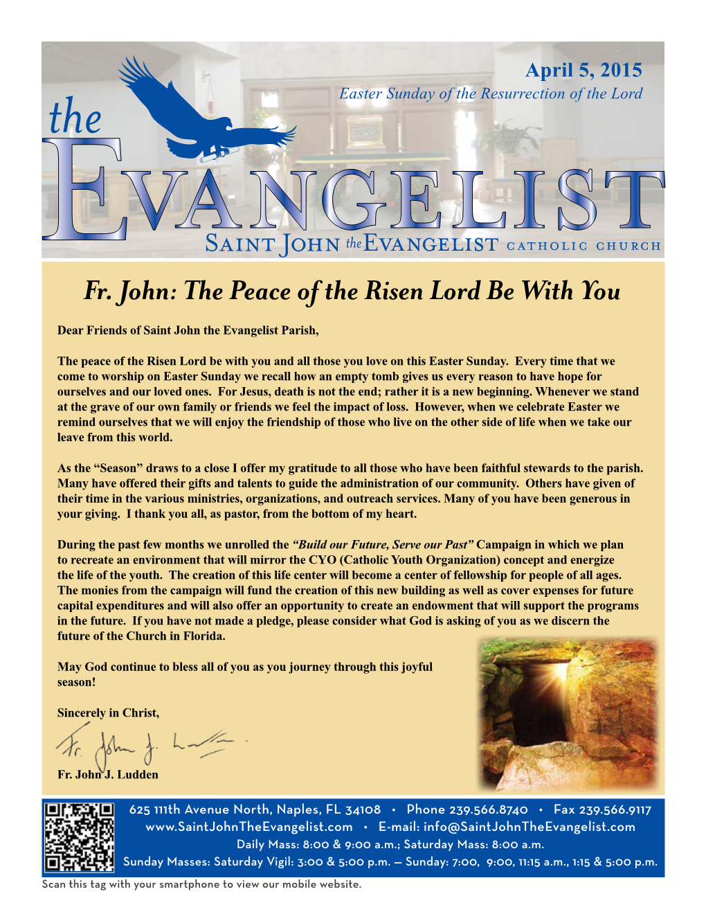 Fr. John: the Peace of the Risen Lord Be with You