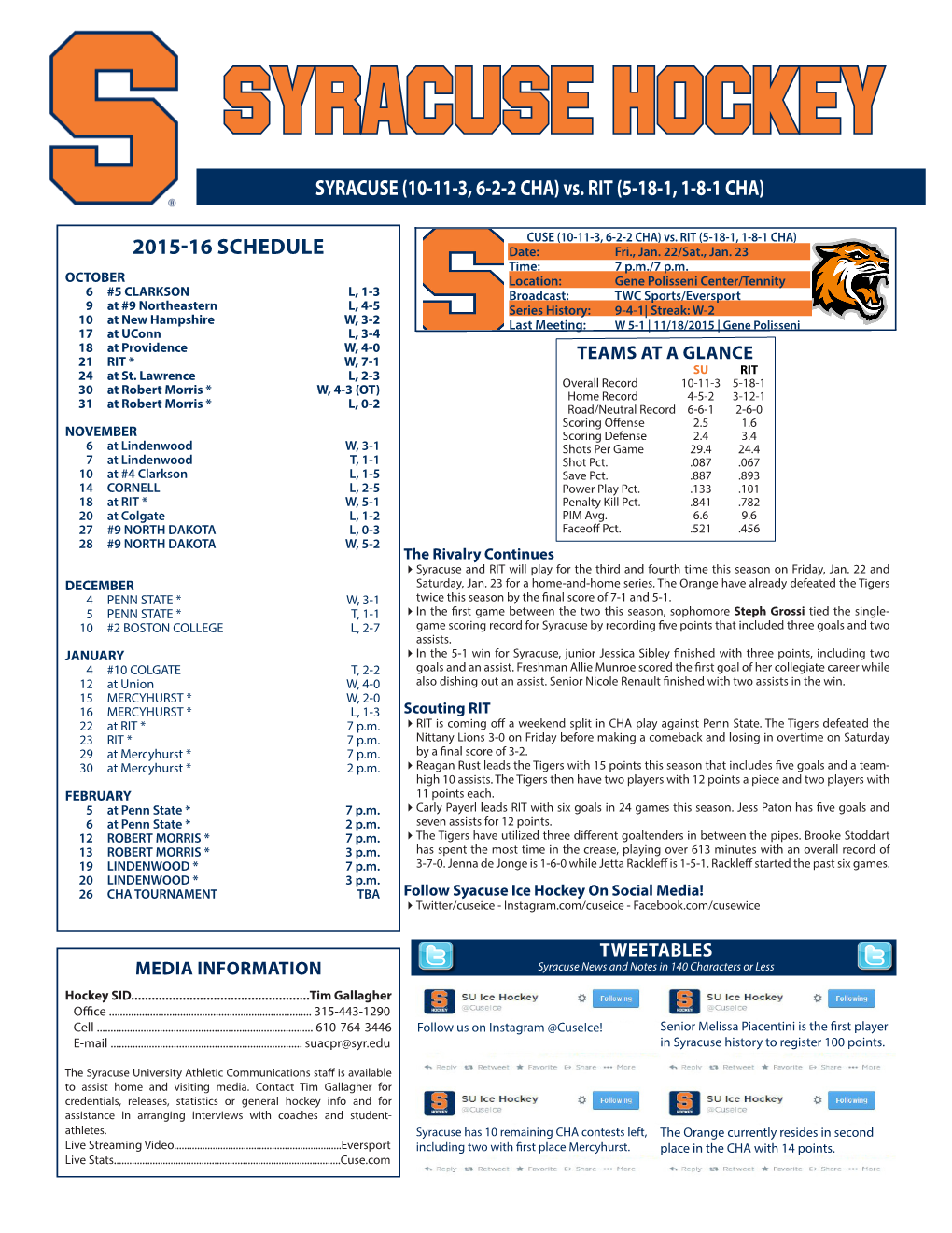 SYRACUSE Hockey