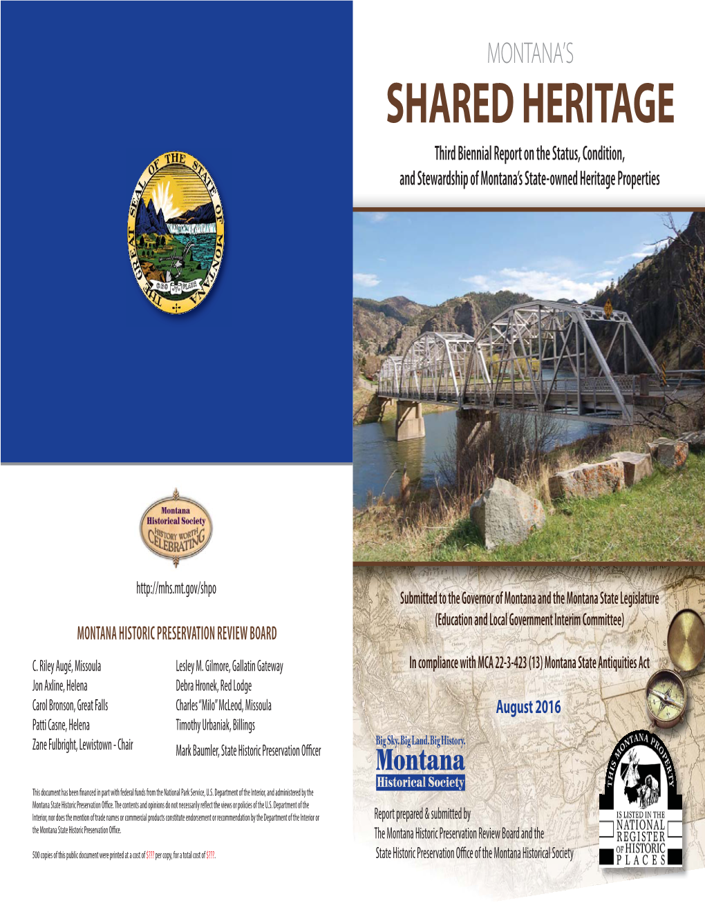 2016 Biennial Report on Montana's State-Owned Heritage Properties