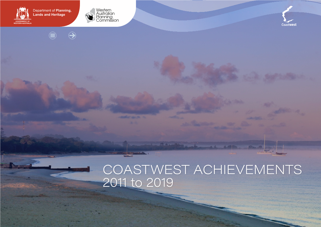 COASTWEST ACHIEVEMENTS 2011 to 2019