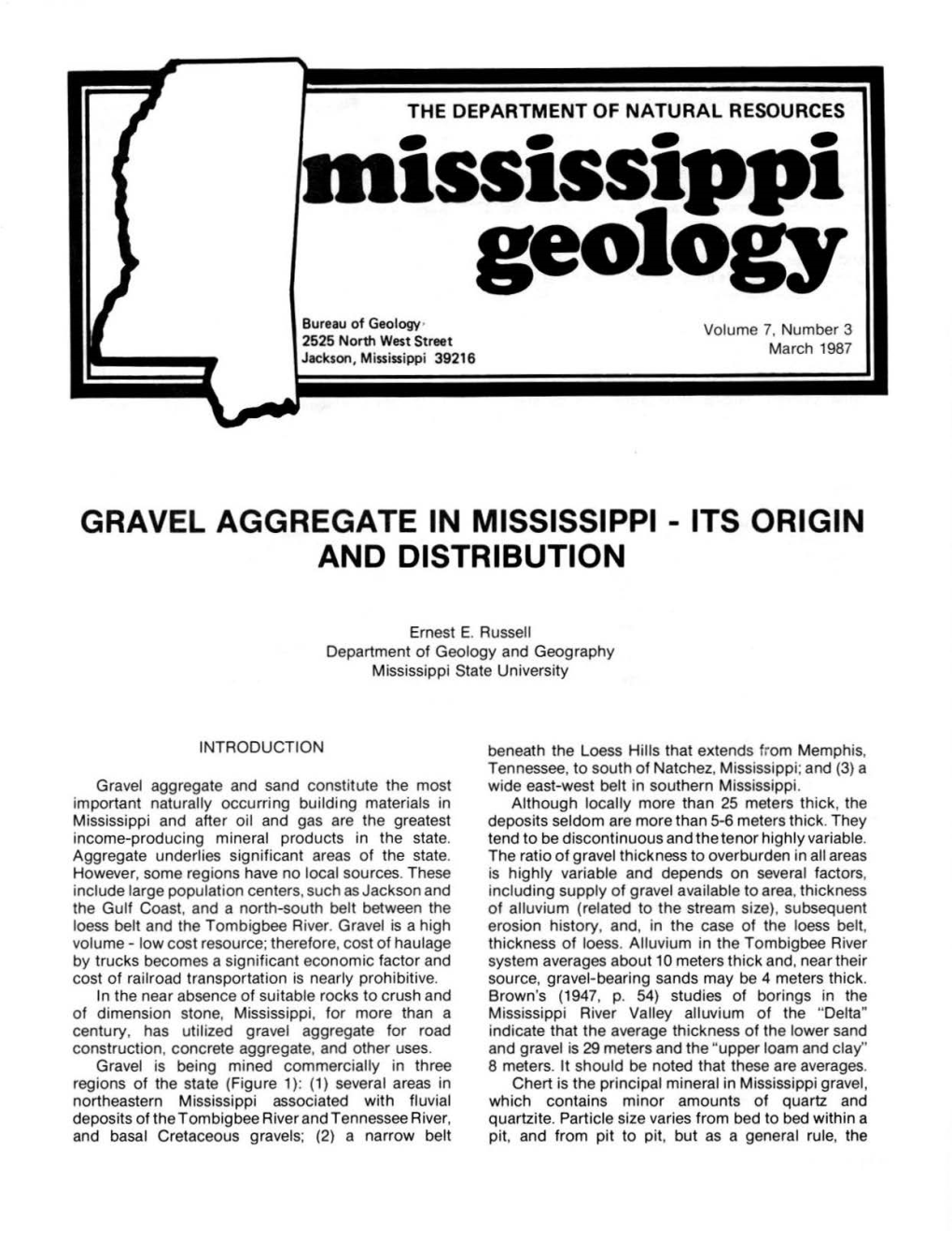 Mississippi Geology 2 Tenn