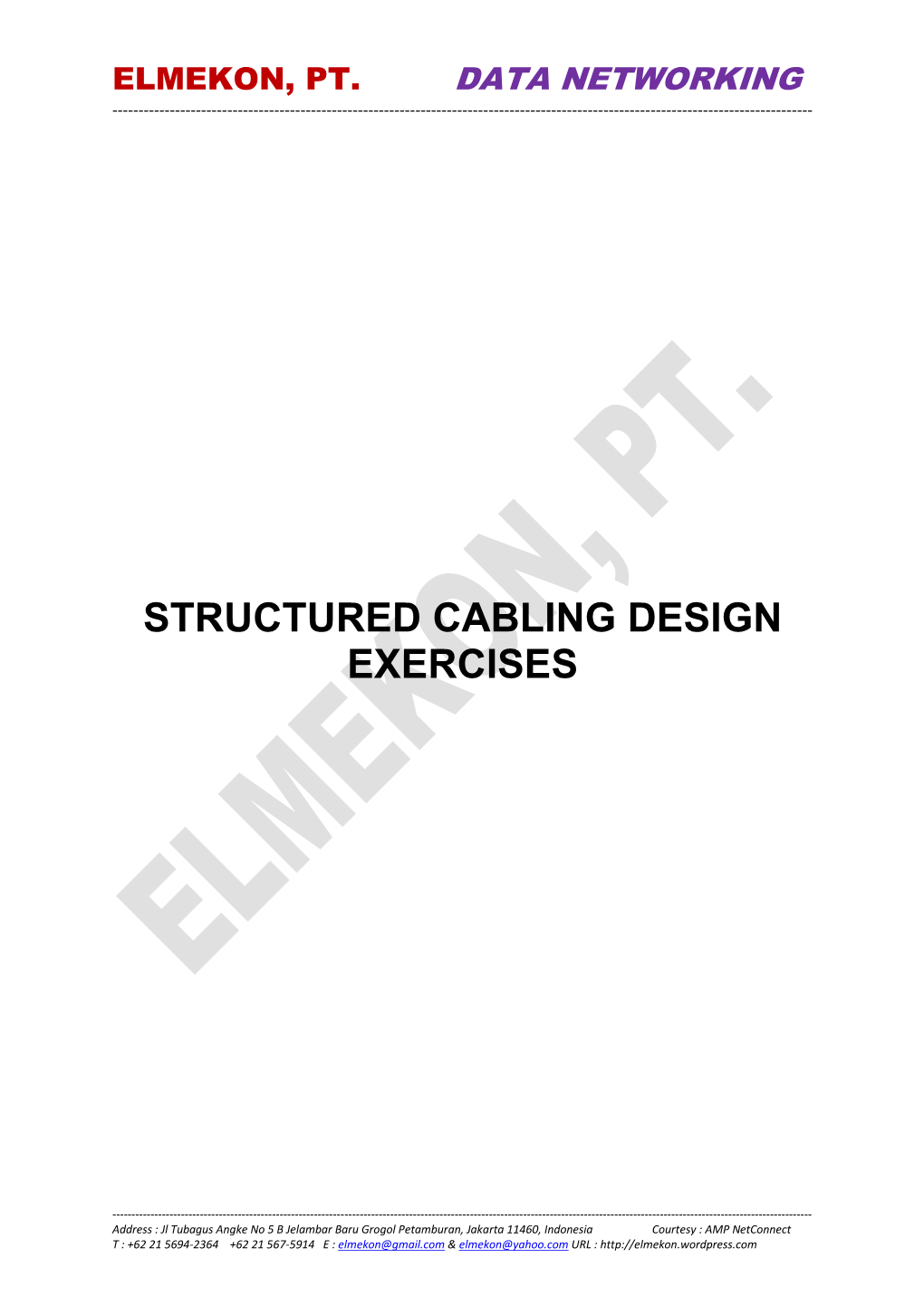 Structured Cabling Design Exercises