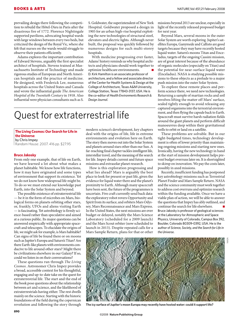 Quest for Extraterrestrial Life