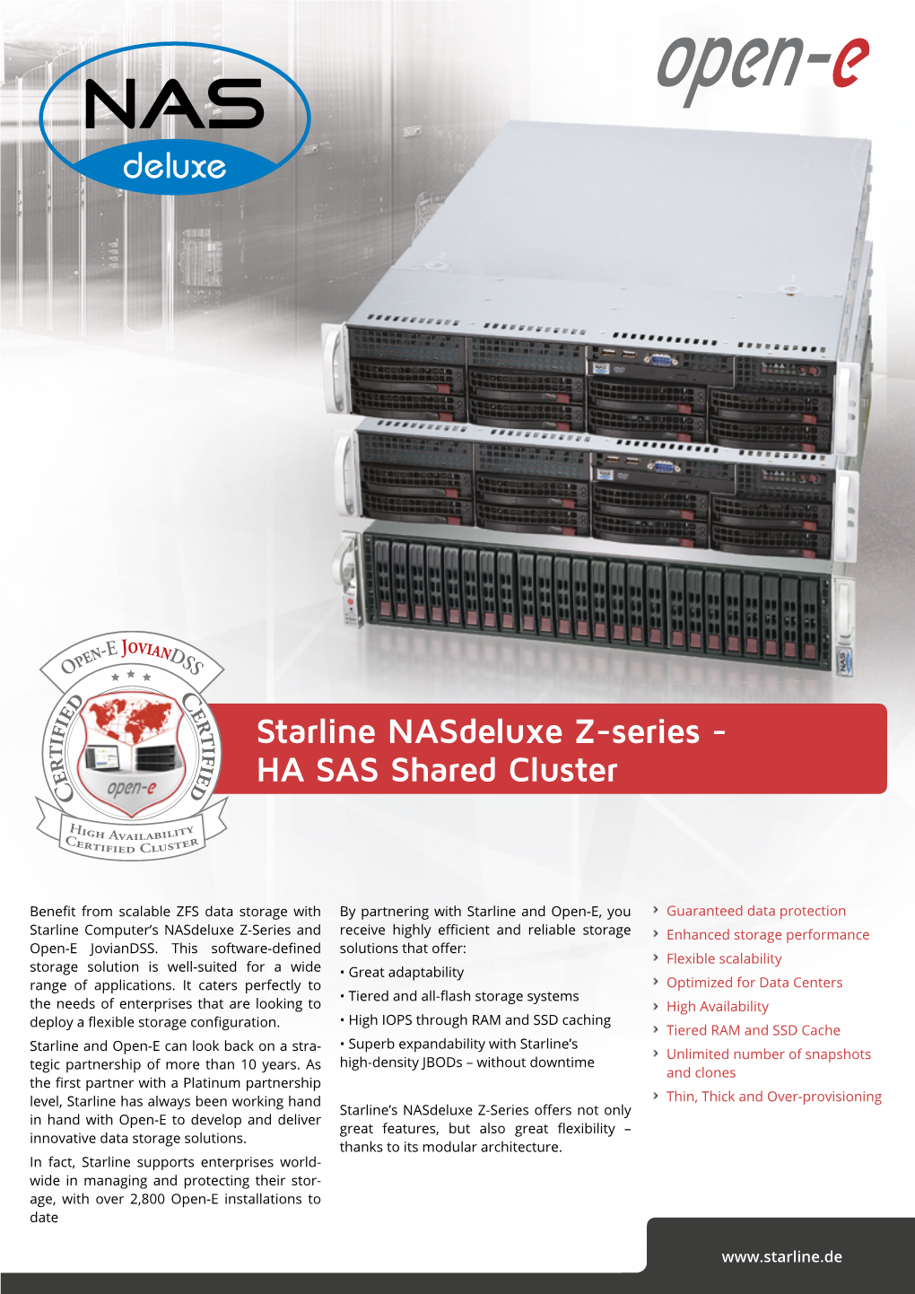 Starline Nasdeluxe Z-Series - HA SAS Shared Cluster