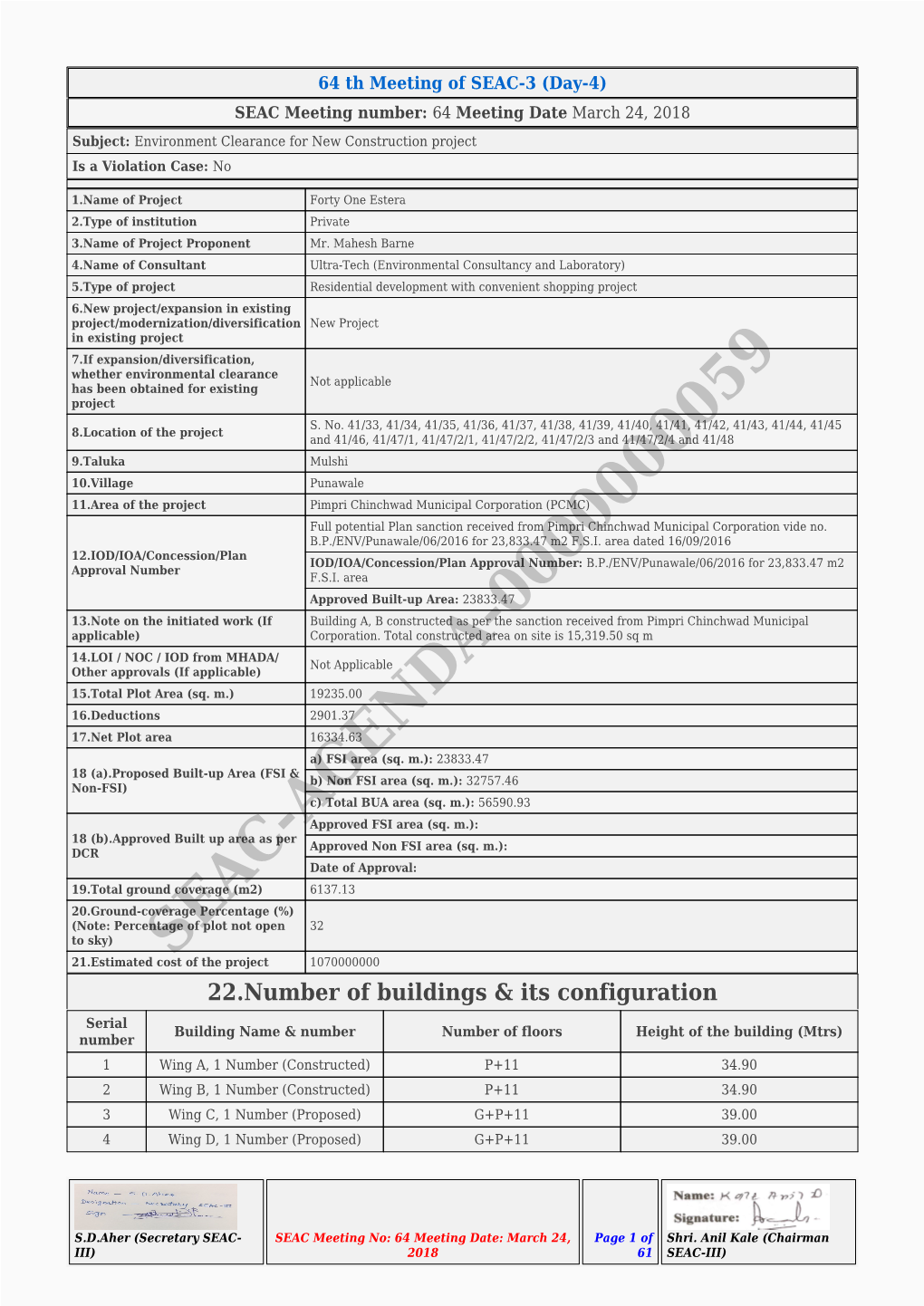 Environmental Clearance Not Applicable Has Been Obtained for Existing Project S