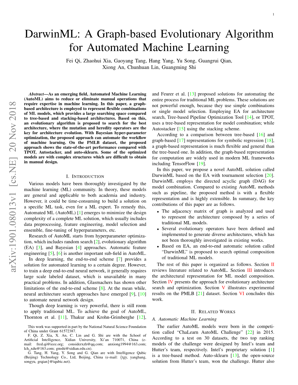 A Graph-Based Evolutionary Algorithm for Automated Machine Learning