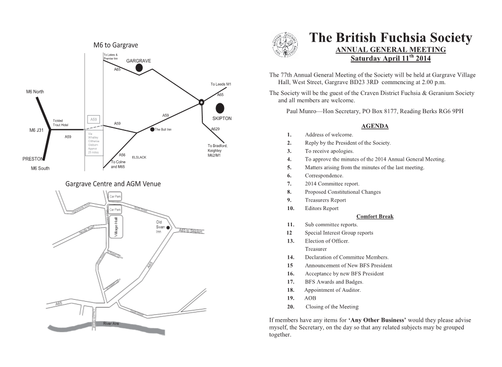 The British Fuchsia Society