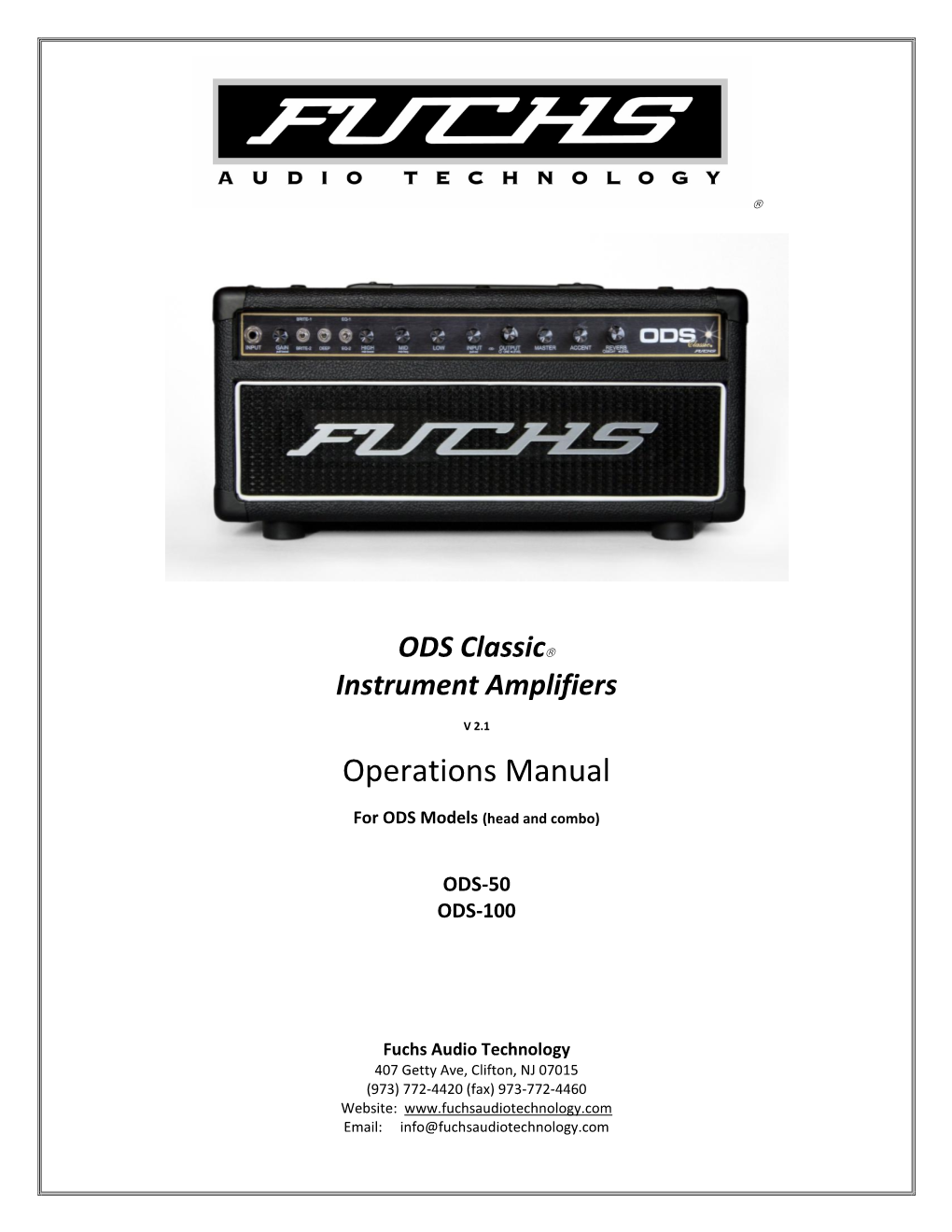 ODS Classic Instrument Amplifiers