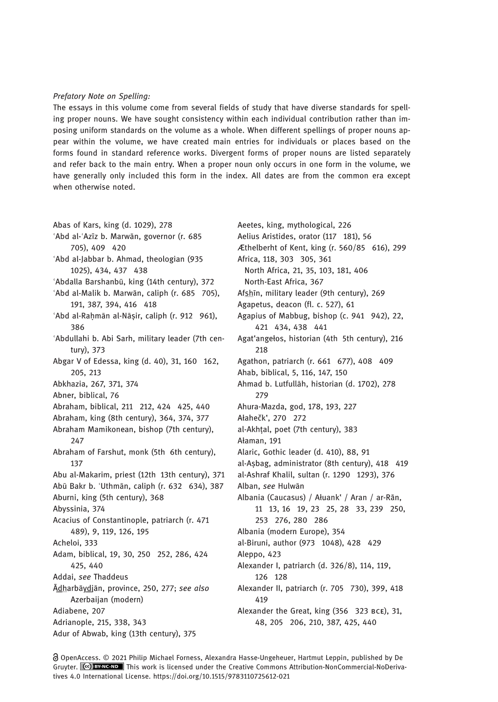 Index of Persons and Places