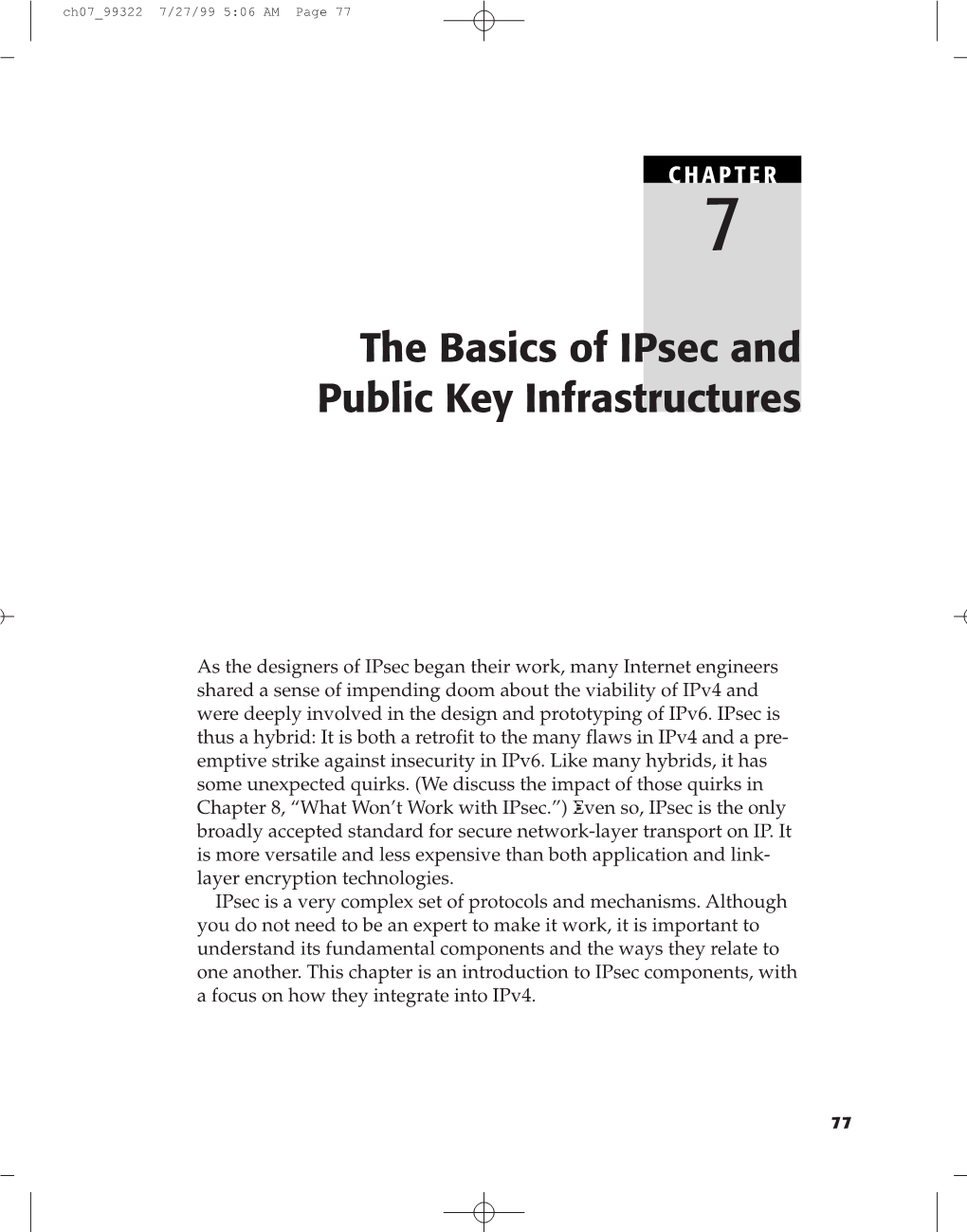 The Basics of Ipsec and Public Key Infrastructures