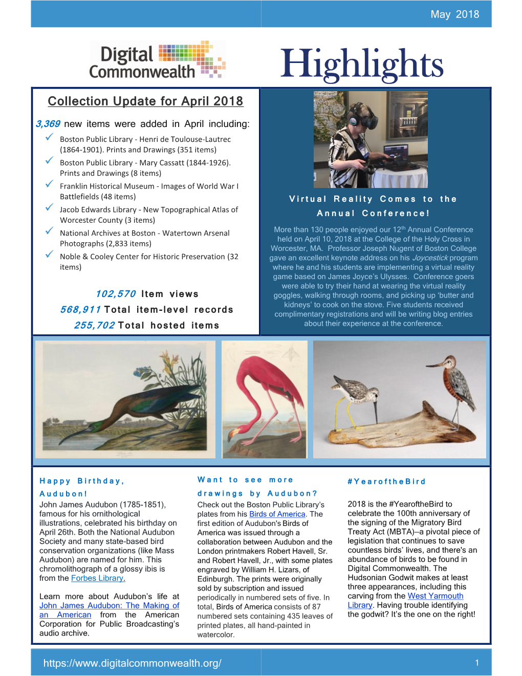 May 2018 Newsletter