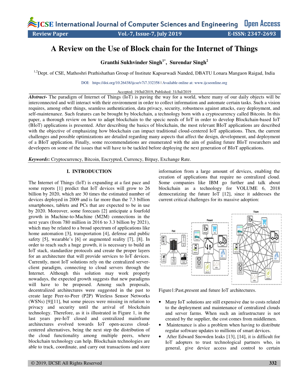 Open Access Review Paper Vol.-7, Issue-7, July 2019 E-ISSN: 2347-2693