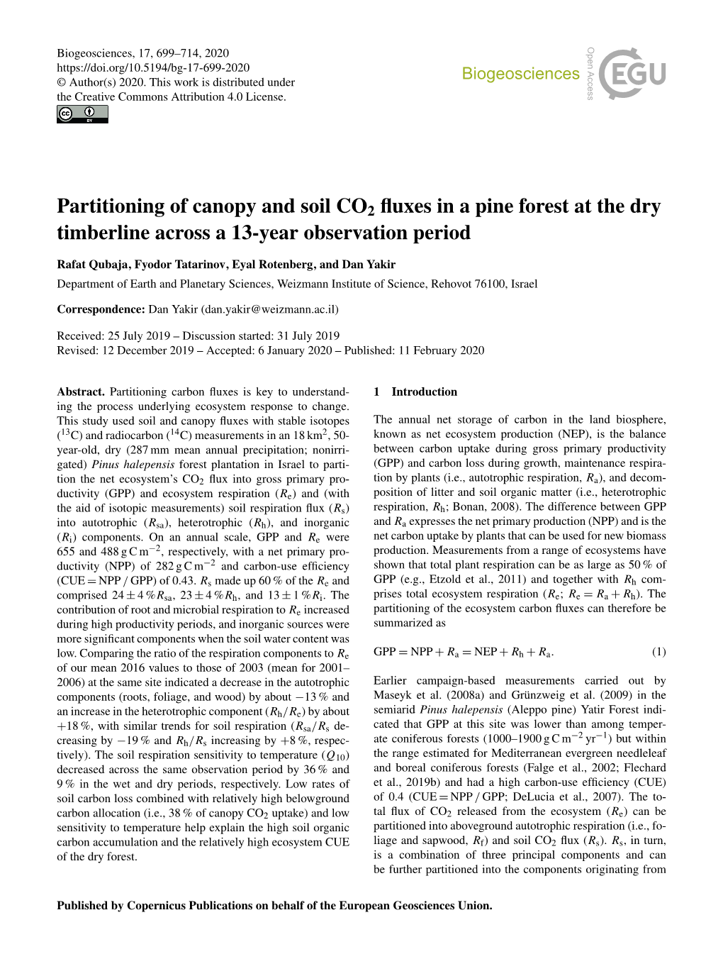 Article Is Available On- Exchange of Forests: the EUROFLUX Methodology, Adv