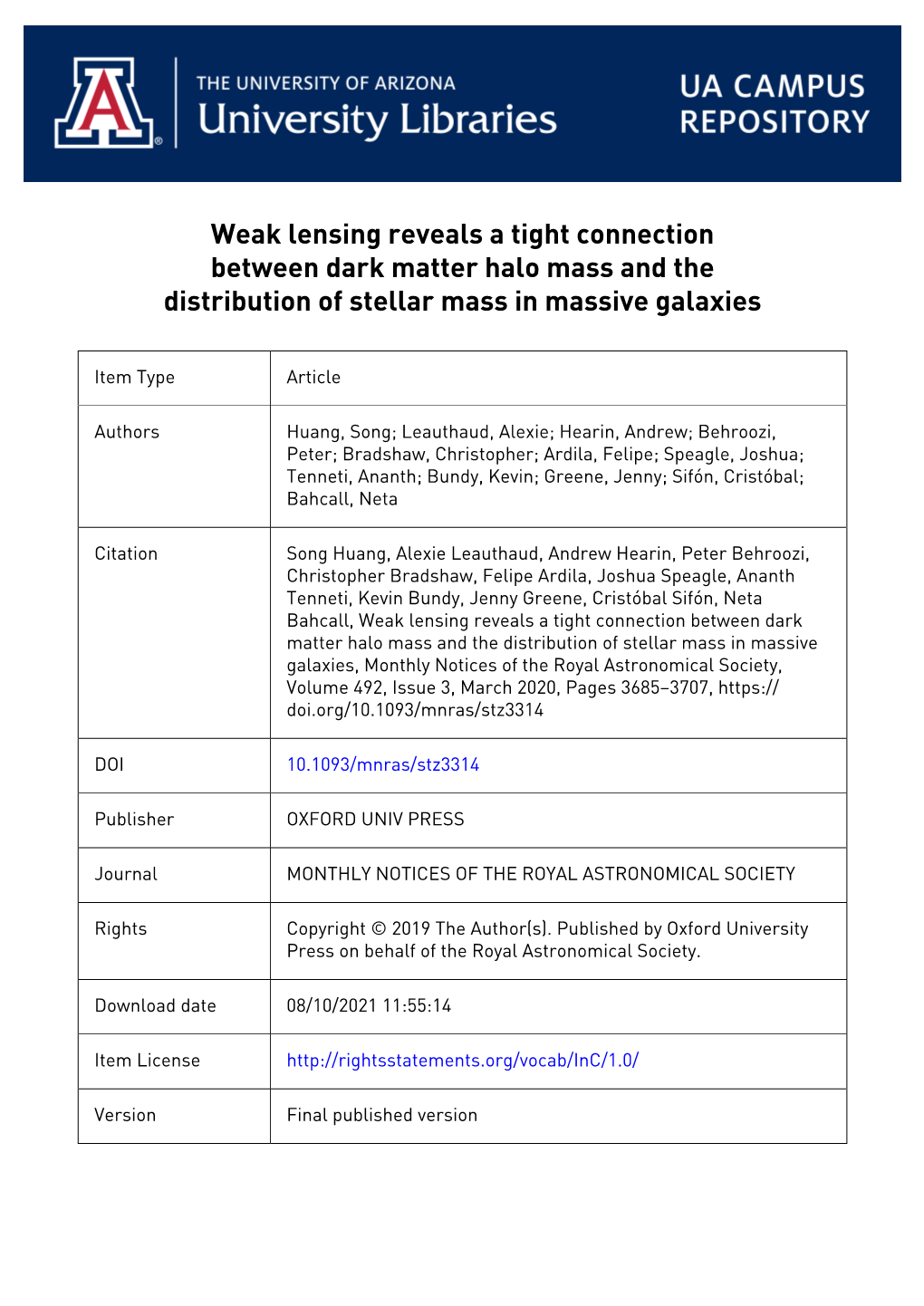 Weak Lensing Reveals a Tight Connection Between Dark Matter Halo Mass and the Distribution of Stellar Mass in Massive Galaxies