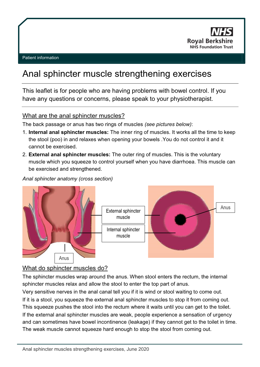 Anal Sphincter Muscle Strengthening Exercises