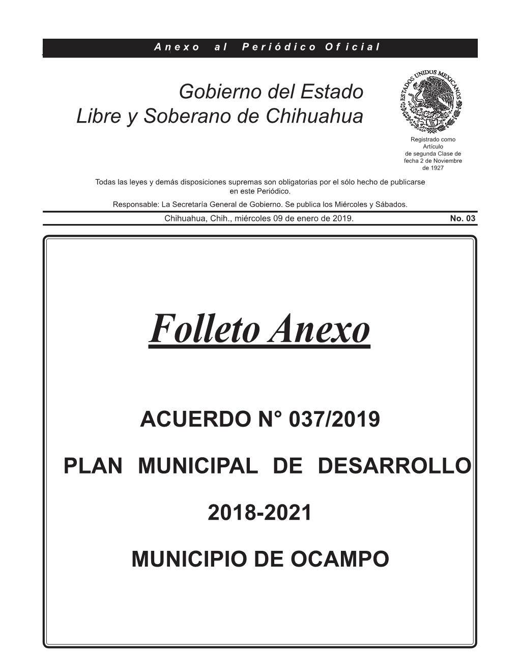 Plan Municipal De Desarrollo