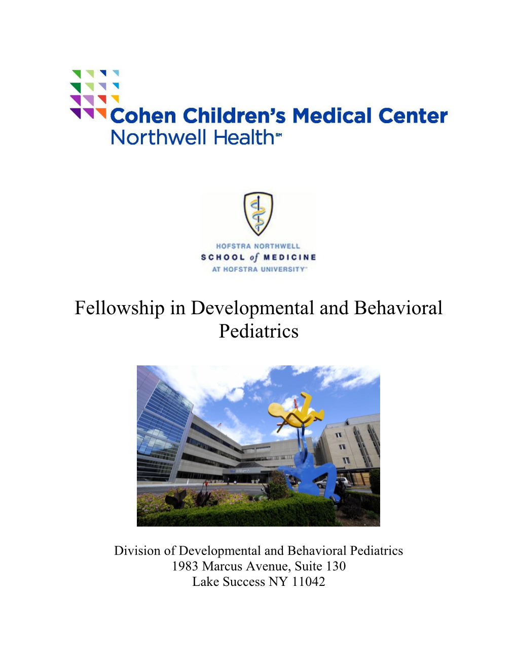 Fellowship in Developmental and Behavioral Pediatrics