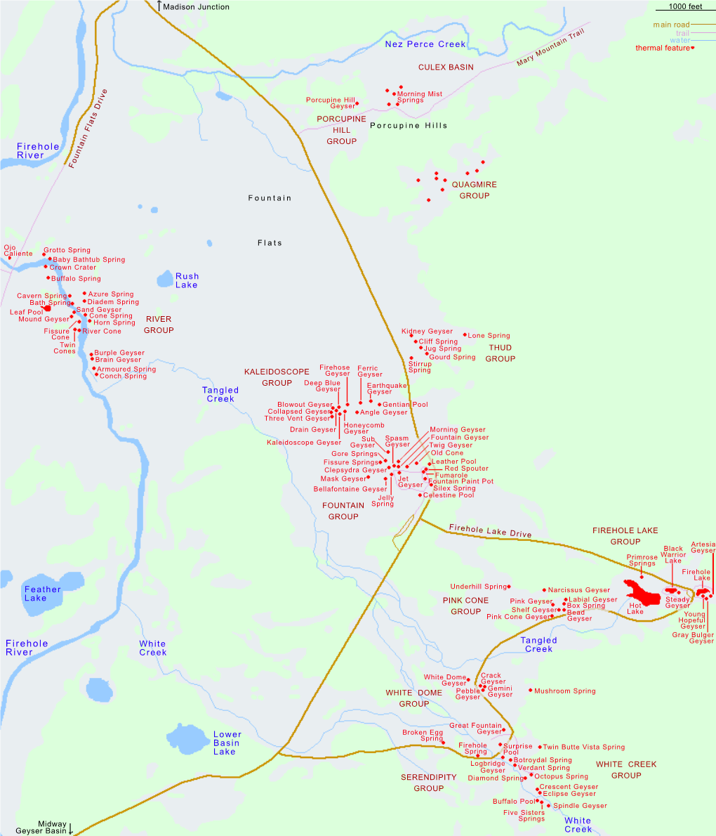 PDF Format Map of the Lower Geyser Basin