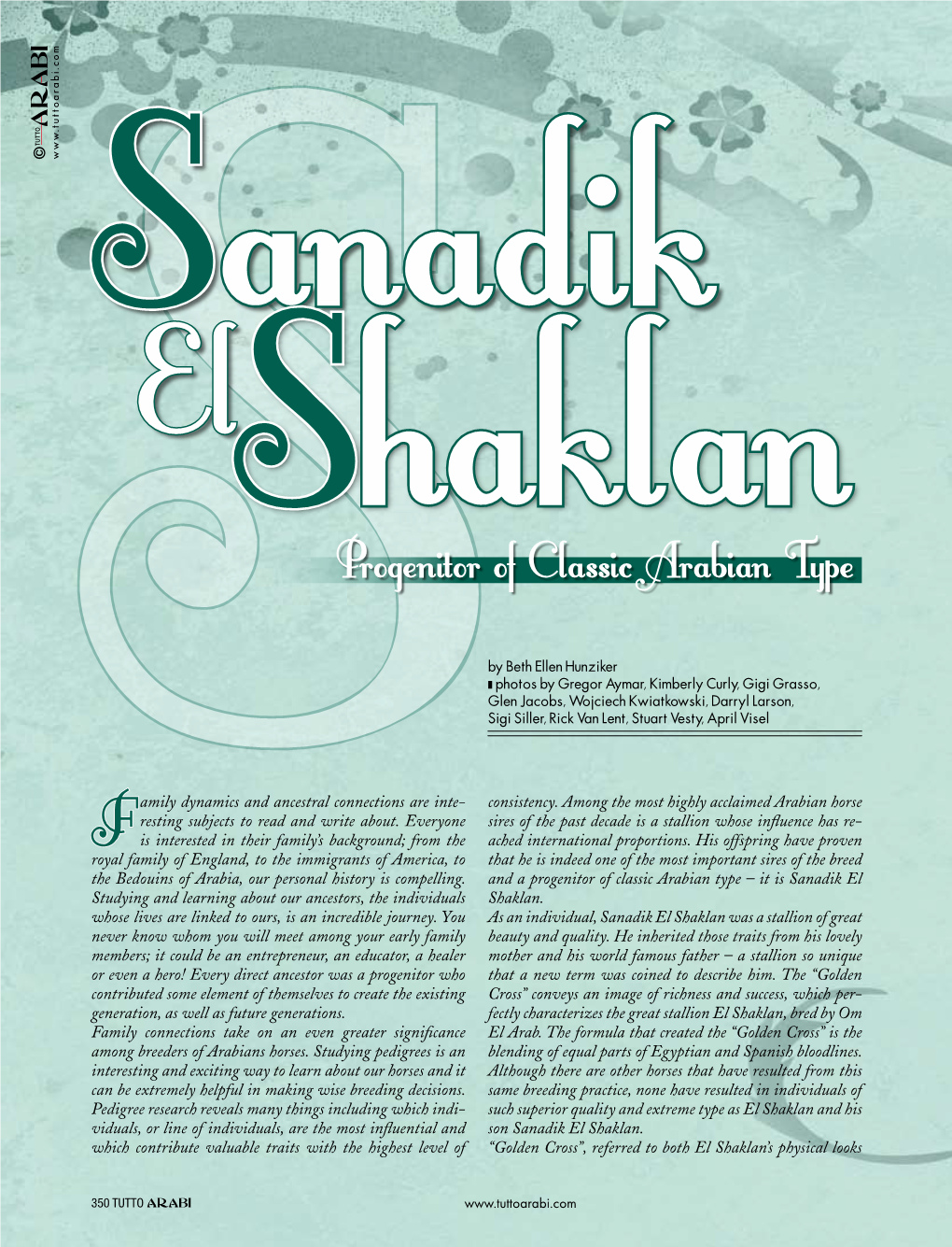 Progenitor of Classic Arabian Type – It Is Sanadik El Studying and Learning About Our Ancestors, the Individuals Shaklan