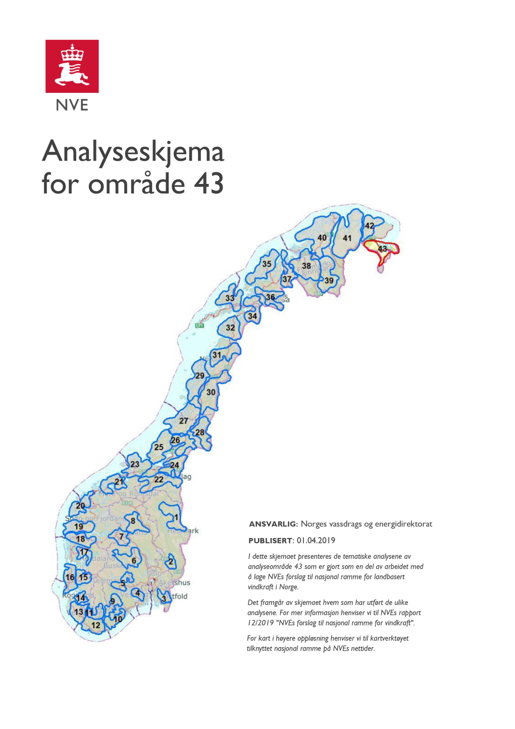 Analyseskjema for Område 43