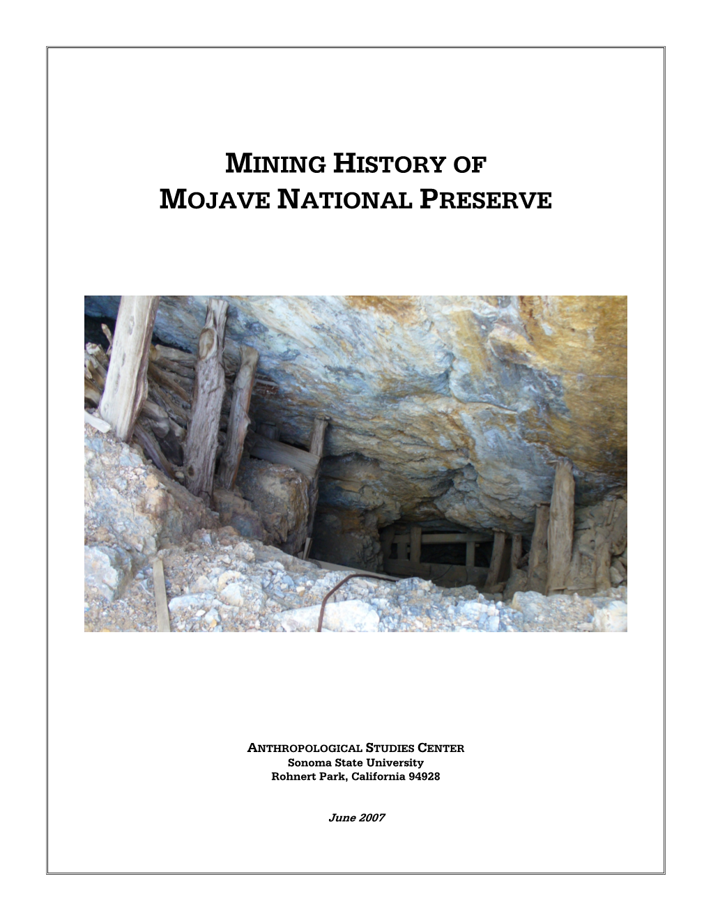 Mining History of Mojave National Preserve