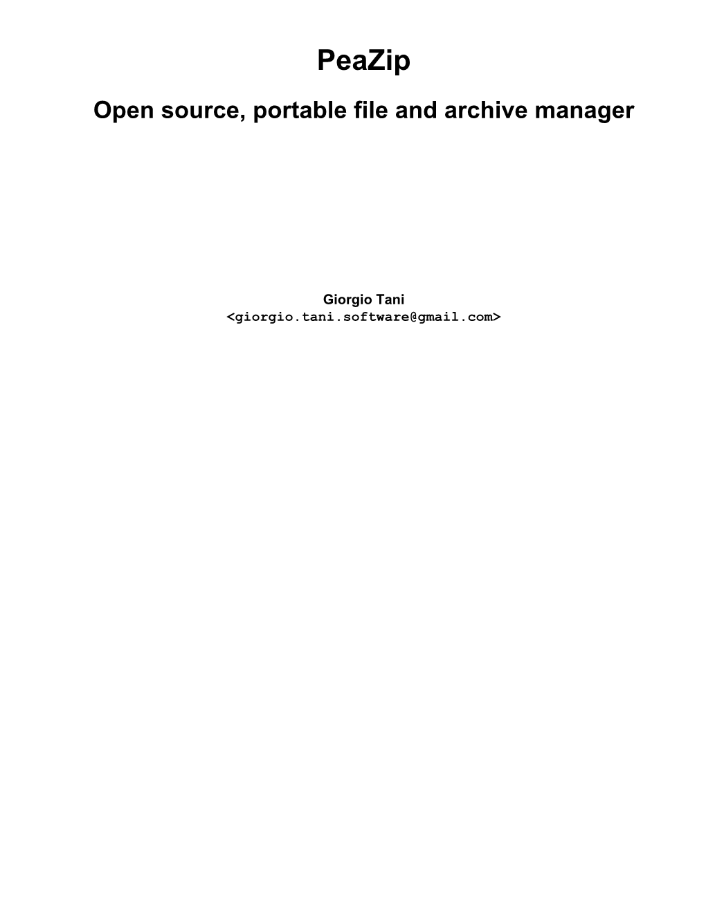 Open Source, Portable File and Archive Manager