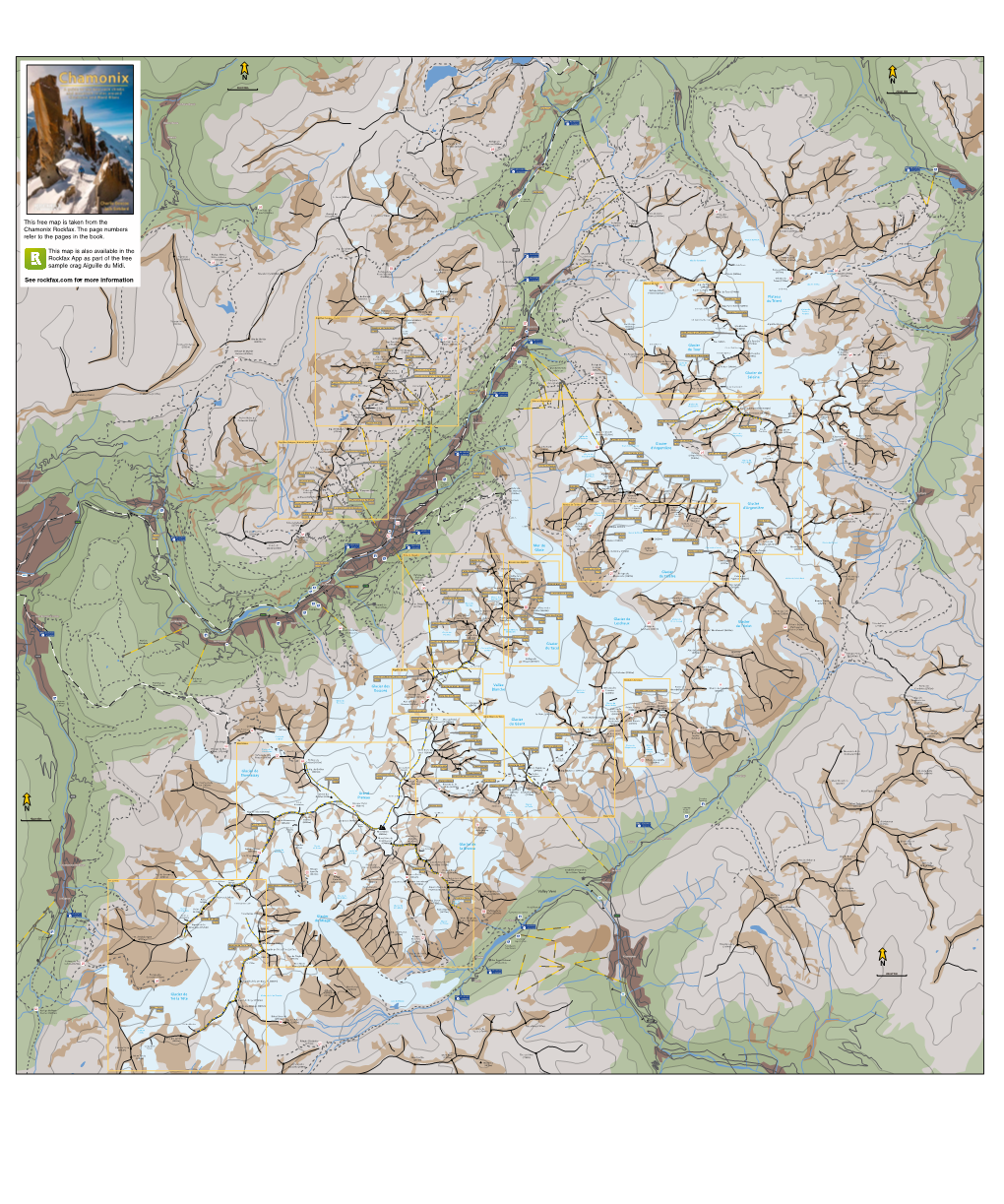 This Free Map Is Taken from the Chamonix Rockfax. the Page