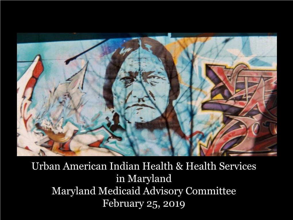 Native American Lifelines Is a Title V Urban Indian Health Program Funded by the Indian Health Service