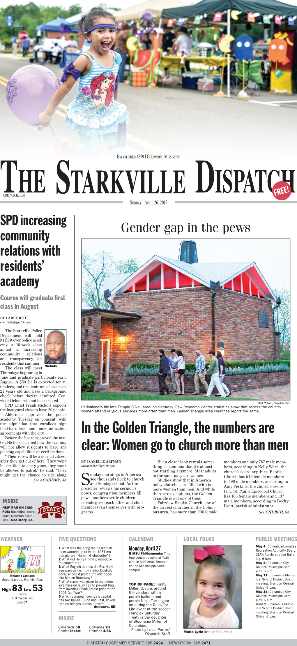 In the Golden Triangle, the Numbers Are Clear: Women Go to Church