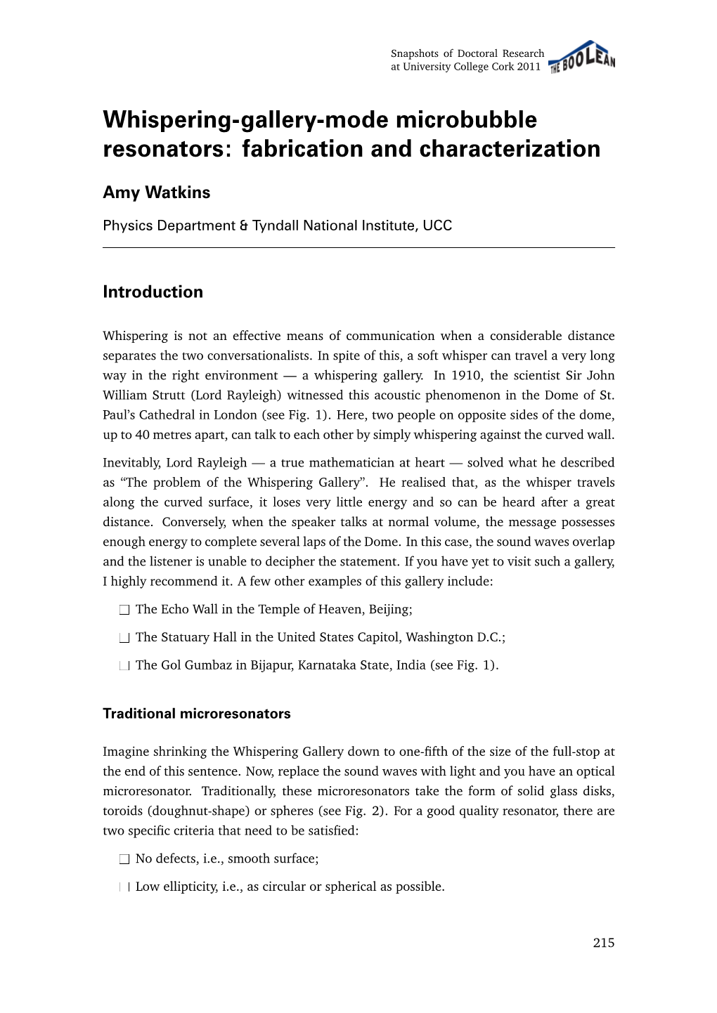 Whispering-Gallery-Mode Microbubble Resonators: Fabrication and Characterization