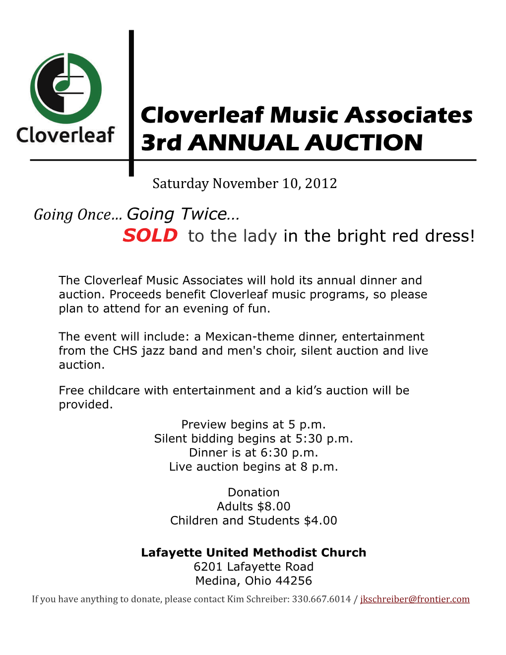 Auction Flyer