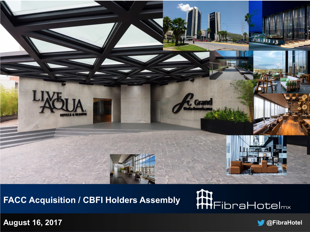 FACC Acquisition / CBFI Holders Assembly