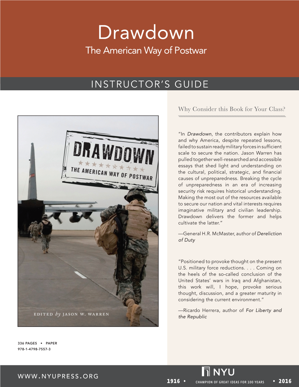 Drawdown the American Way of Postwar