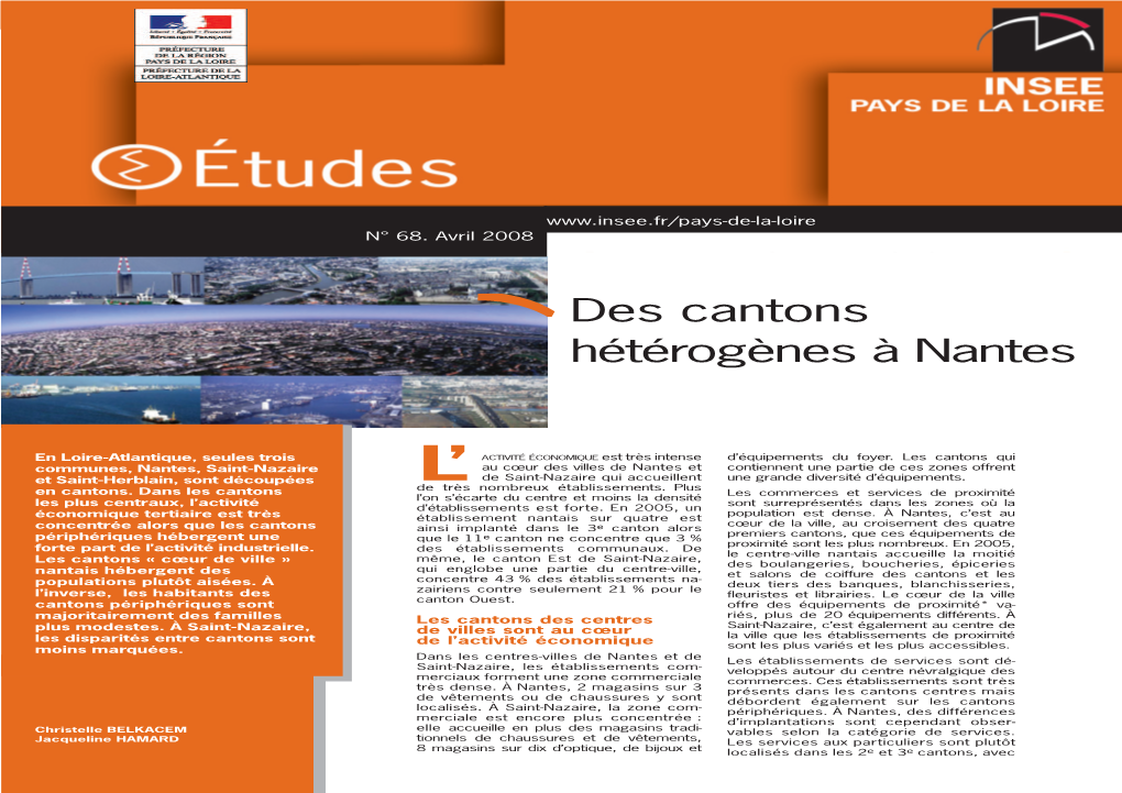 Des Cantons Heterogenes a Nantes