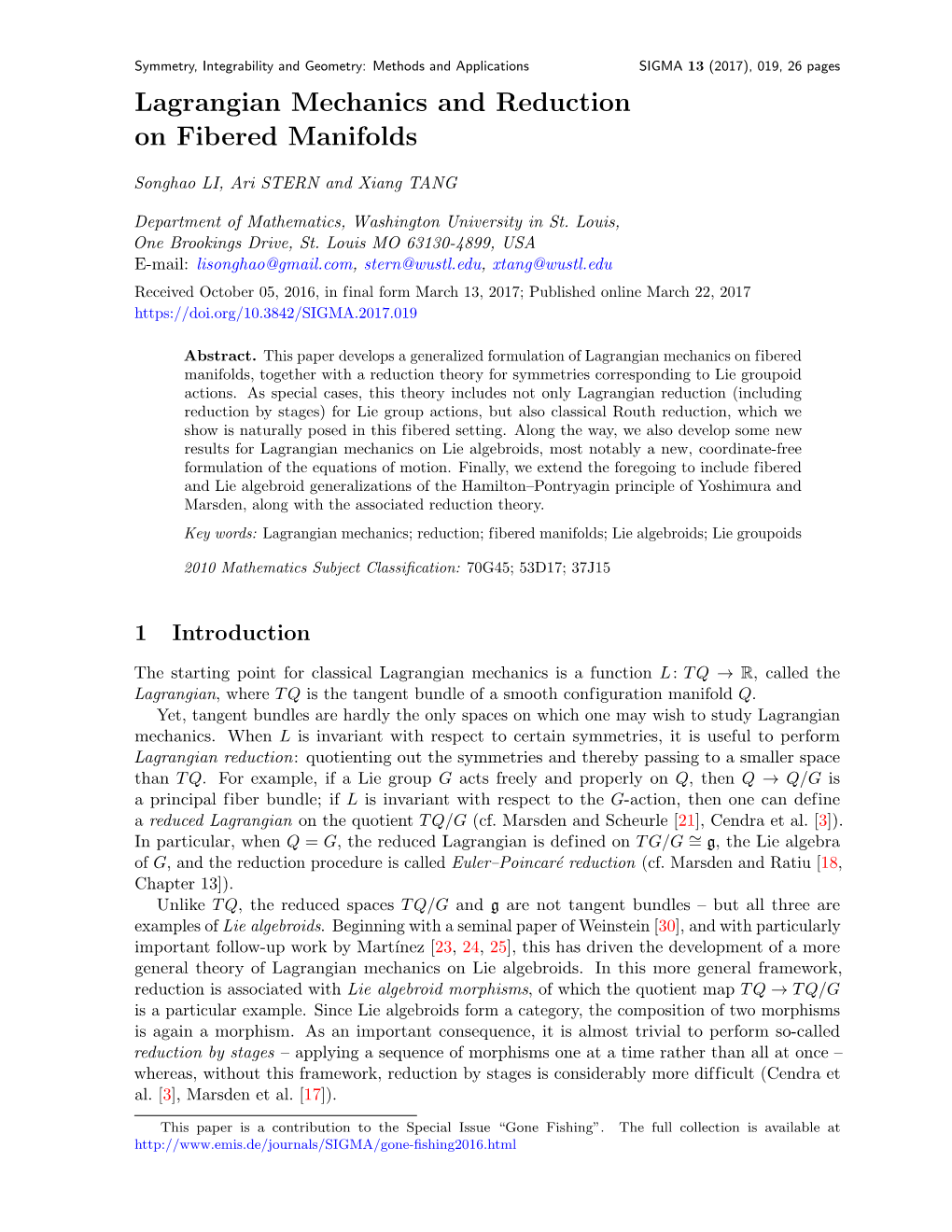 Lagrangian Mechanics and Reduction on Fibered Manifolds