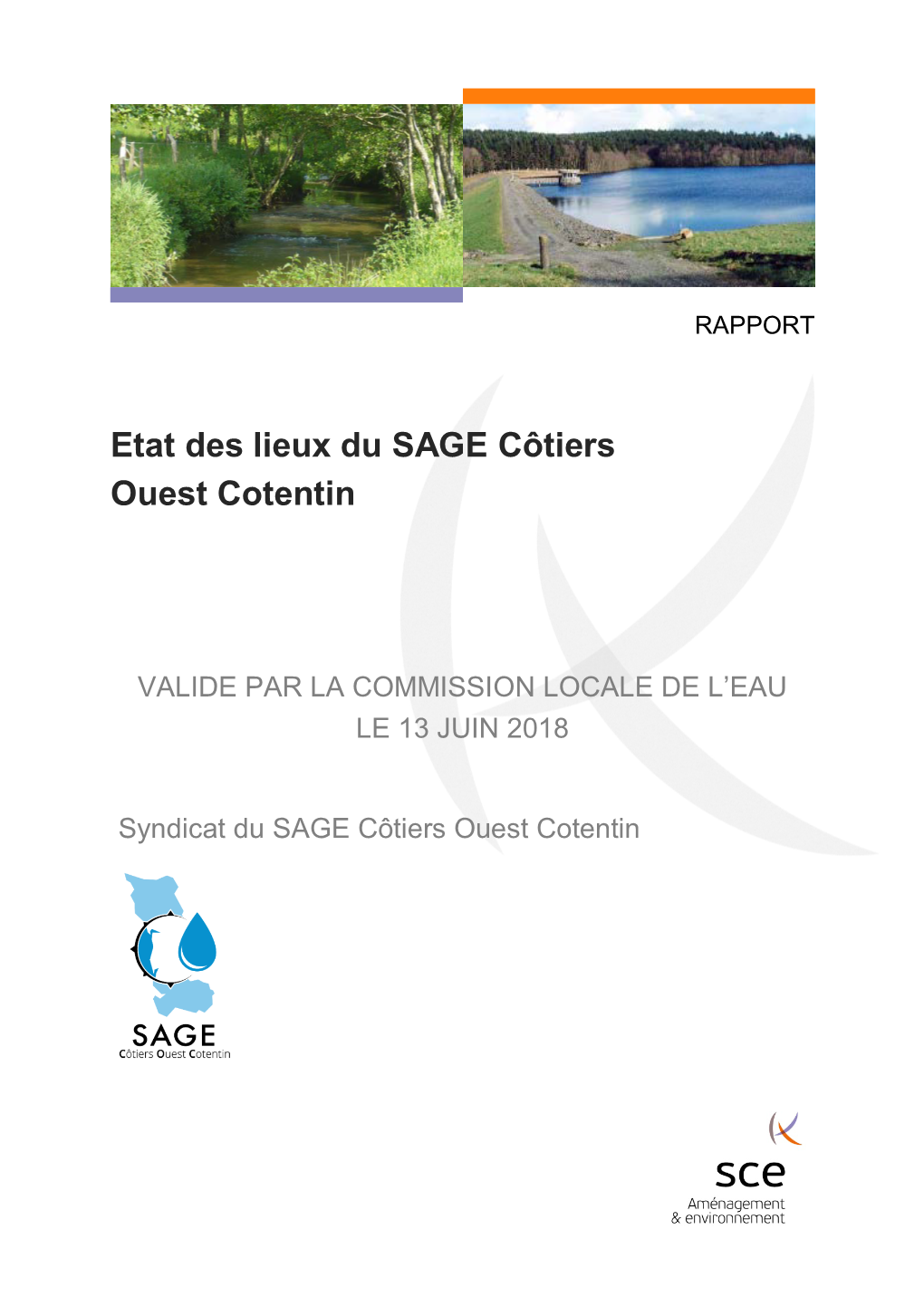 Etat Des Lieux Du SAGE Côtiers Ouest Cotentin