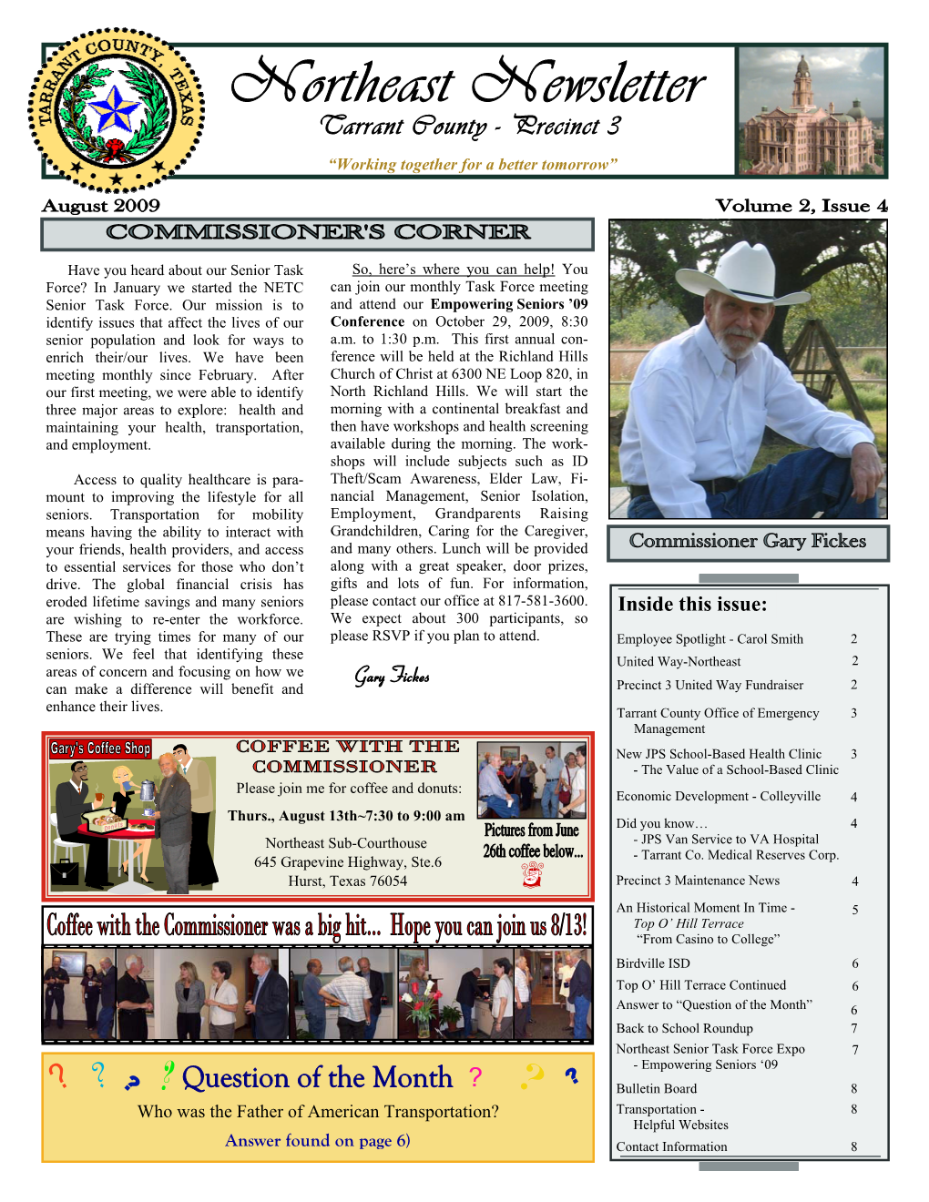 Northeast Newsletter August 09