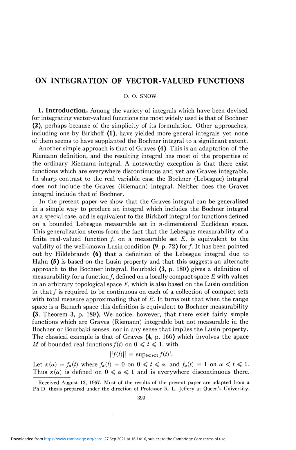On Integration of Vector-Valued Functions