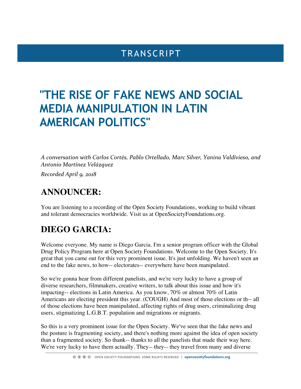"The Rise of Fake News and Social Media Manipulation in Latin American Politics"