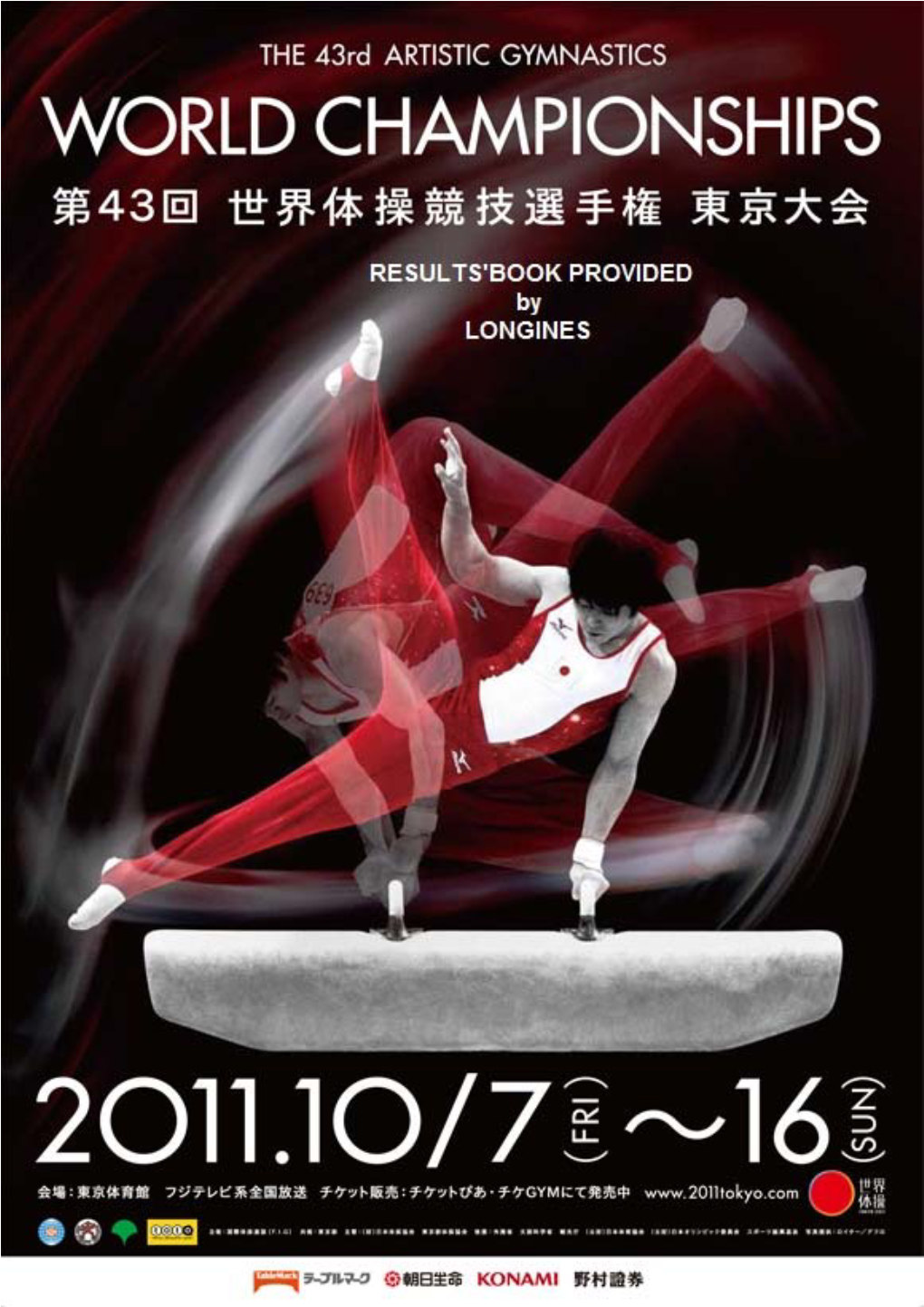 43Rd ARTISTIC GYMNASTICS WORLD CHAMPIONSHIPS Tokyo (JPN) 7 ­ 16 October 2011