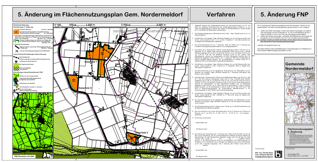 5. Änderung Im Flächennutzungsplan Gem. Nordermeldorf Verfahren 5