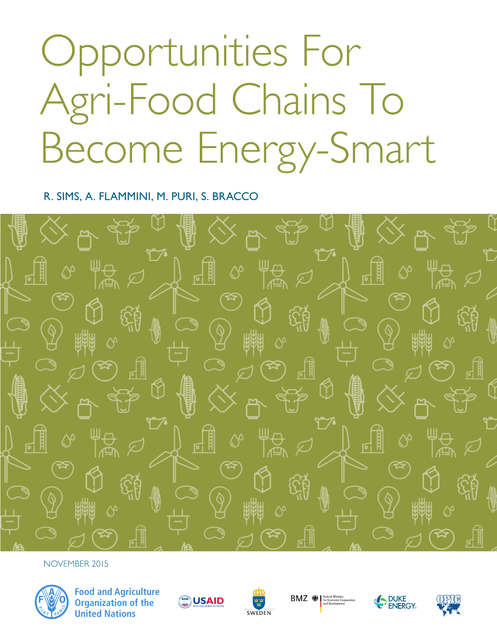 Opportunities for Agri-Food Chains to Become Energy-Smart