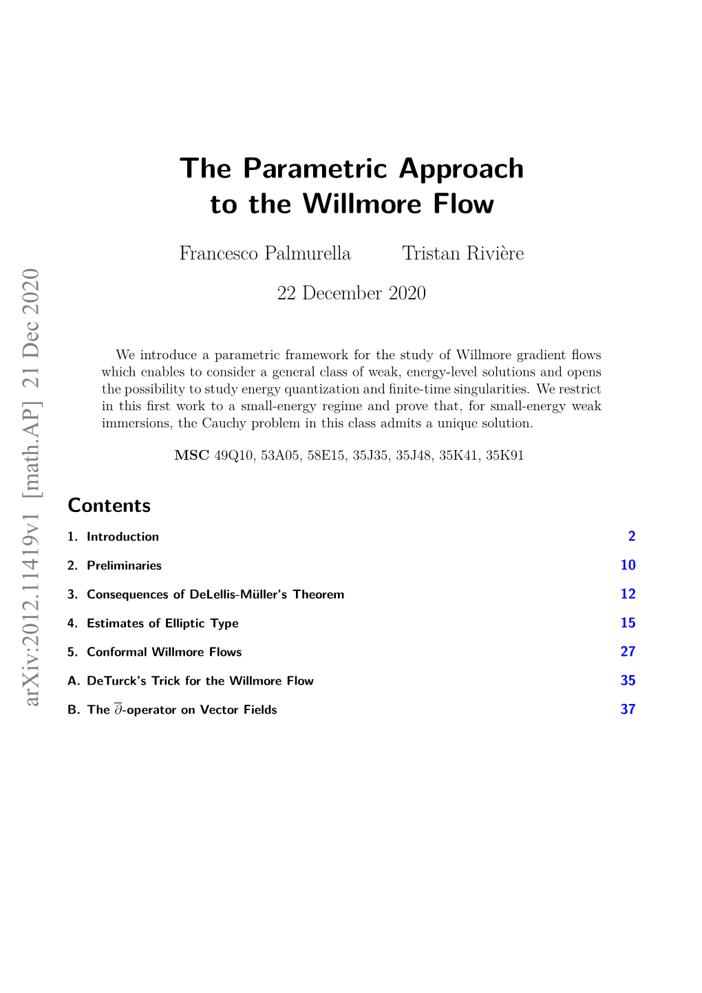 The Parametric Approach to the Willmore Flow