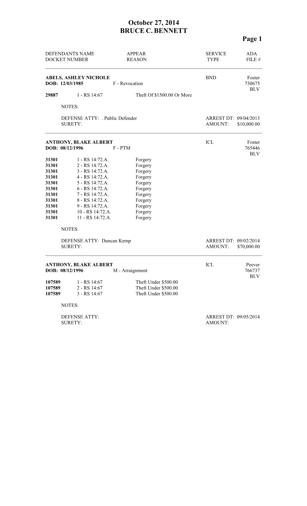 Defendants Name Appear Service Ada s10