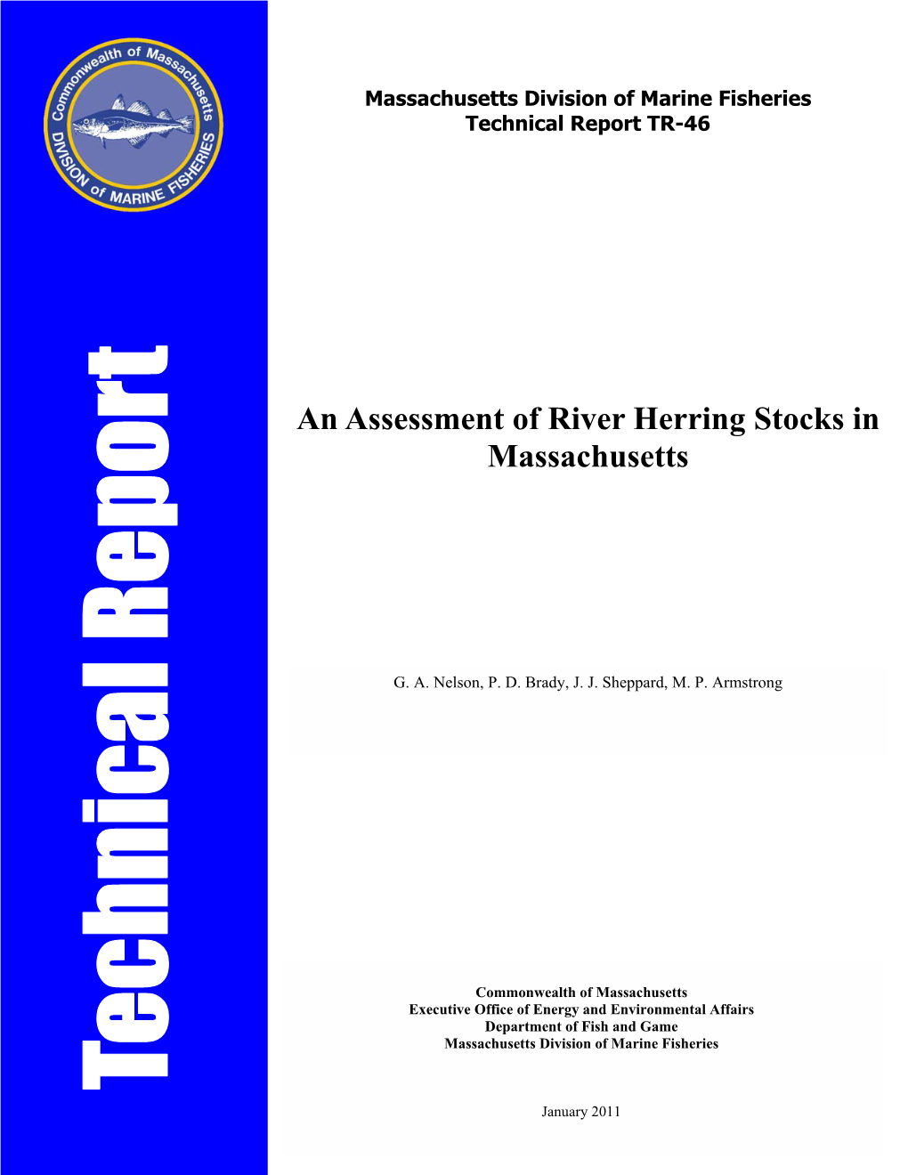 An Assessment of River Herring Stocks in Massachusetts