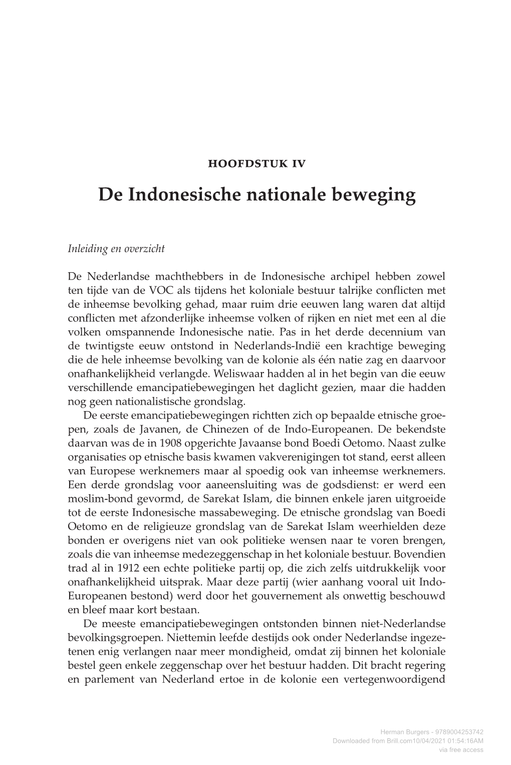 De Indonesische Nationale Beweging