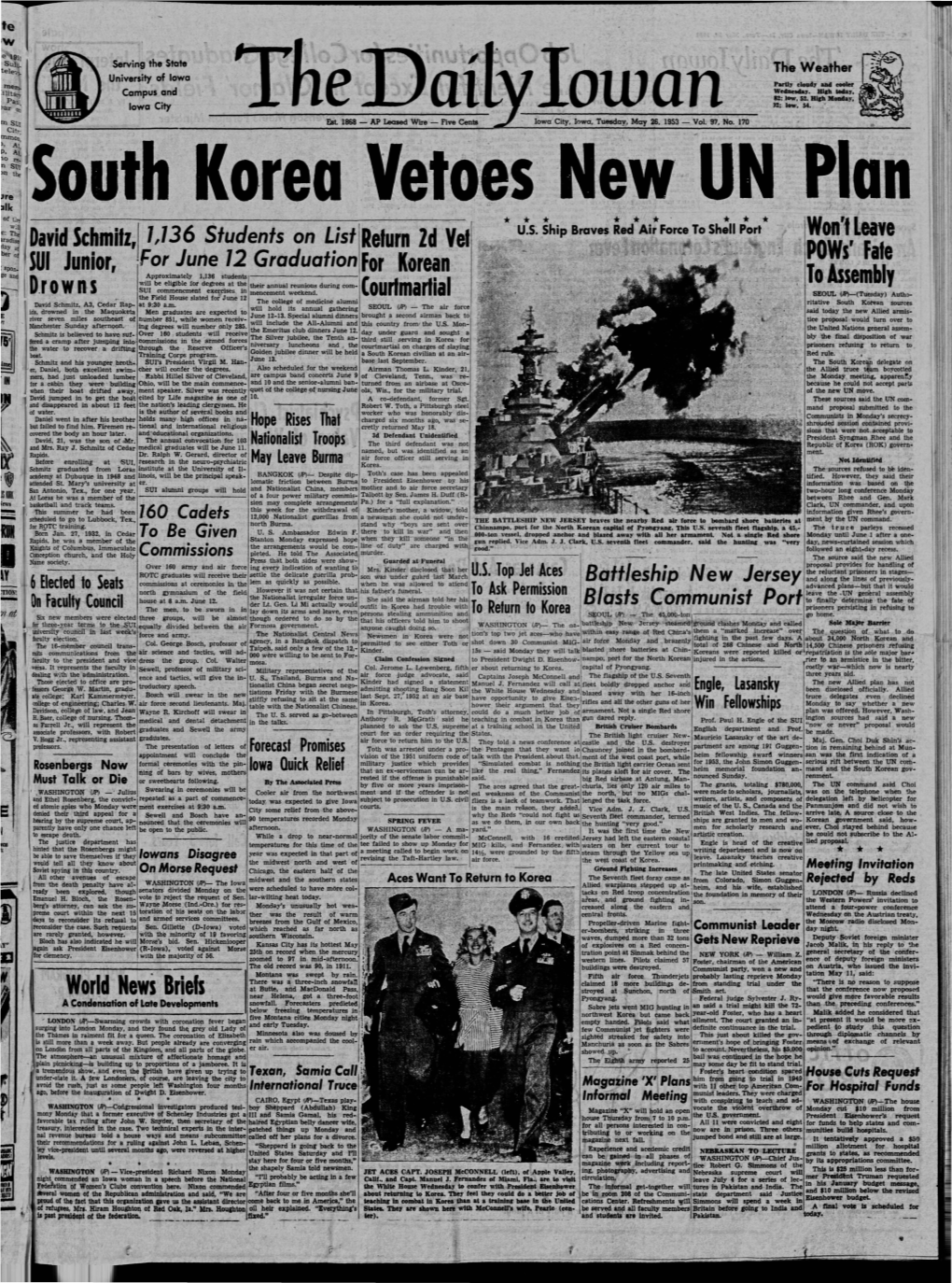 Daily Iowan (Iowa City, Iowa), 1953-05-26