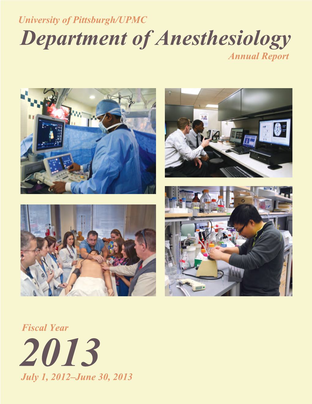 Annual Report University of Pittsburgh/UPMC