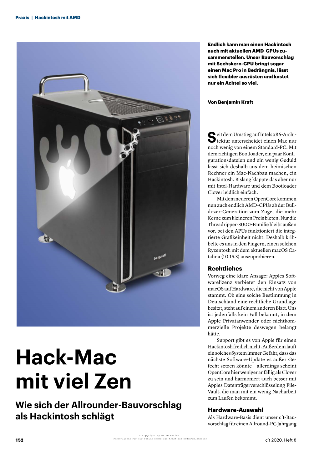 Hack-Mac Mit Viel