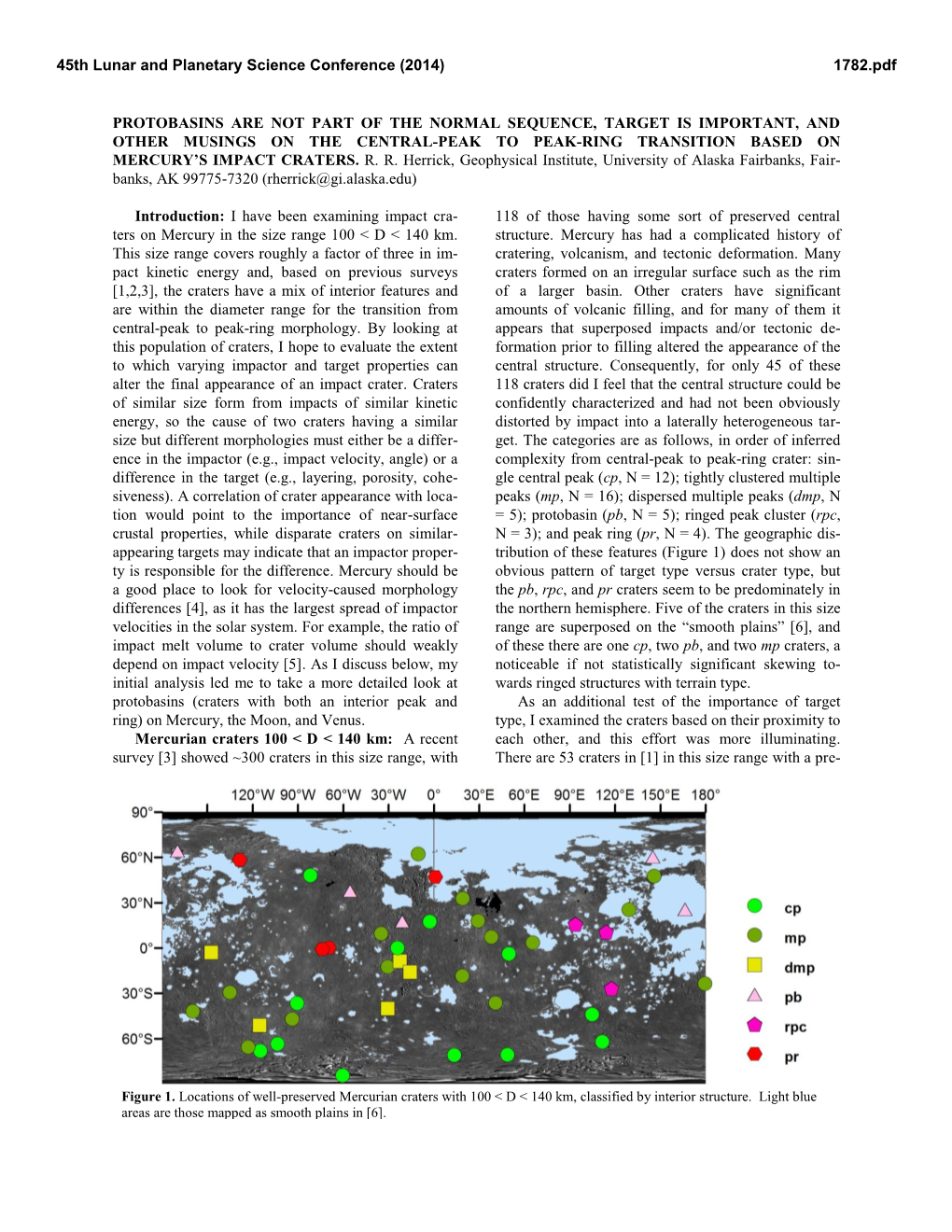 Protobasins Are Not Part of the Normal Sequence, Target Is Important, and Other Musings on the Central-Peak to Peak-Ring Transition Based on Mercury’S Impact Craters